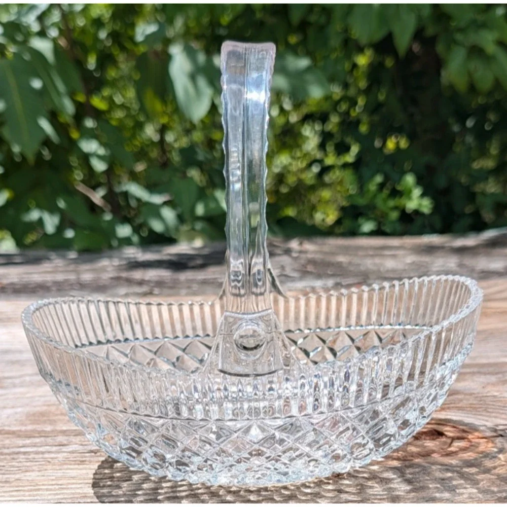 Mikasa Lead Crystal Basket 9